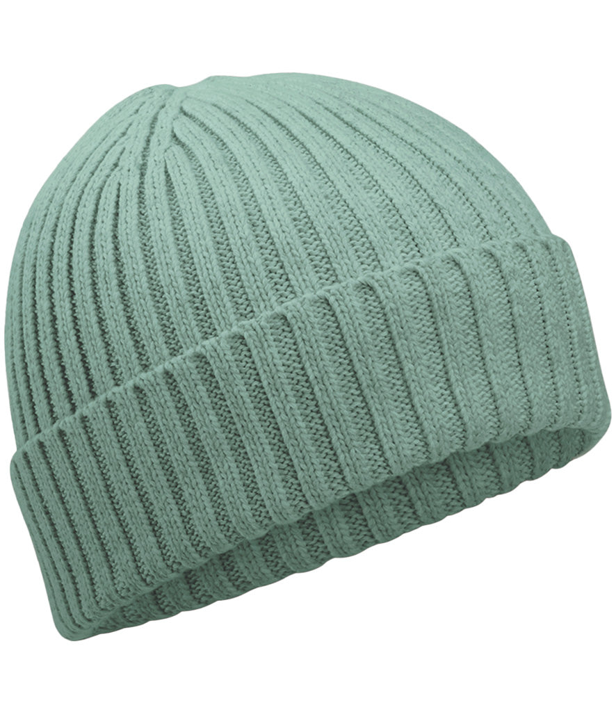 Children’s Green Beanie Hat | Soft Ribbed Knit