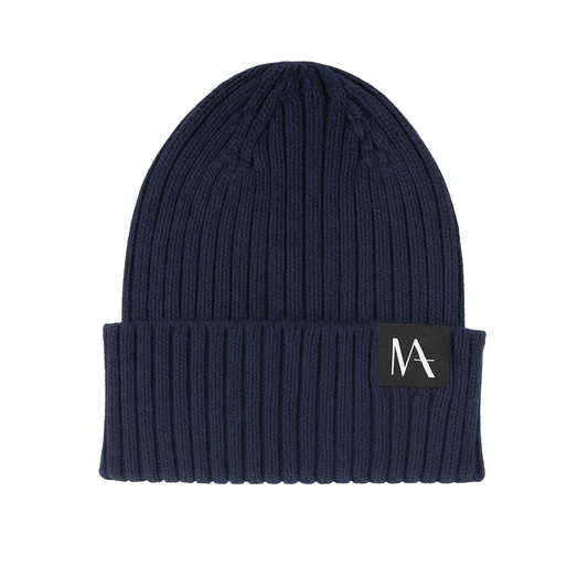 Children’s Navy Beanie Hat | Soft Ribbed Knit