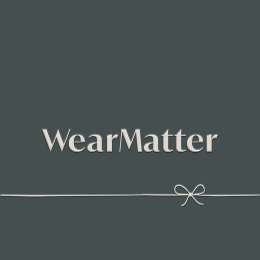 WearMatter logo with bow