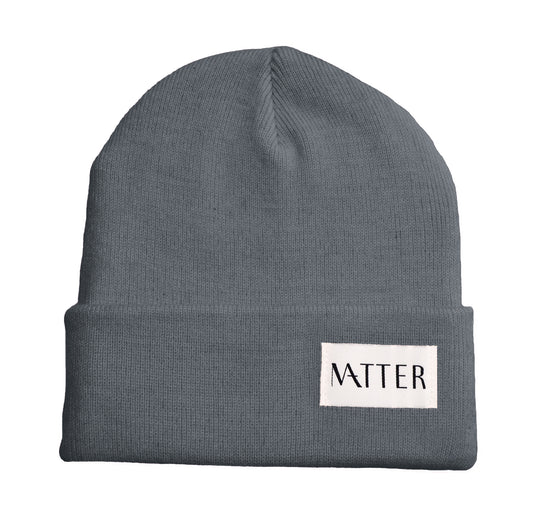 Grey Knit Beanie | WearMatter Inclusive Fashion Accessory
